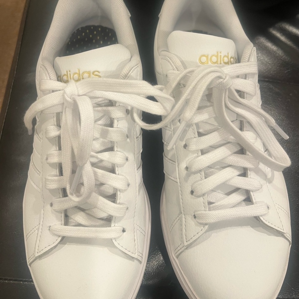 White Adidas sneakers